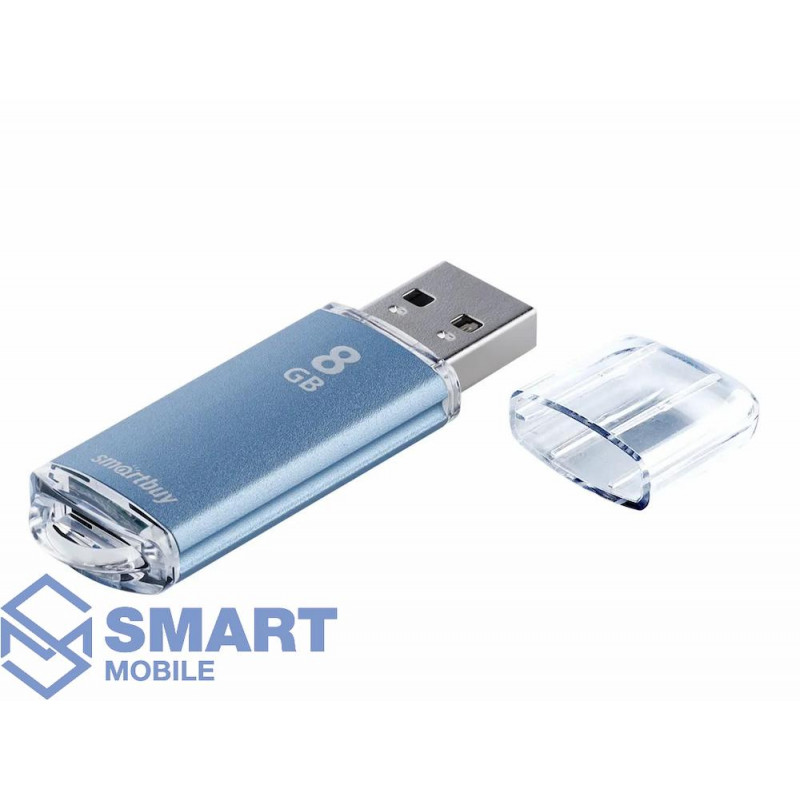 USB флеш-накопитель 8GB Smartbuy V-Cut USB 2.0/3.0 (синий) (SB8GBVC-B)