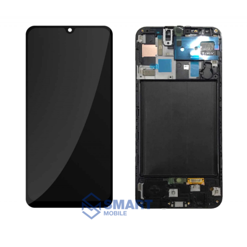 Дисплей для Samsung A505F A50/A507F A50S + тачскрин + рамка (черный) сервисный 100% 