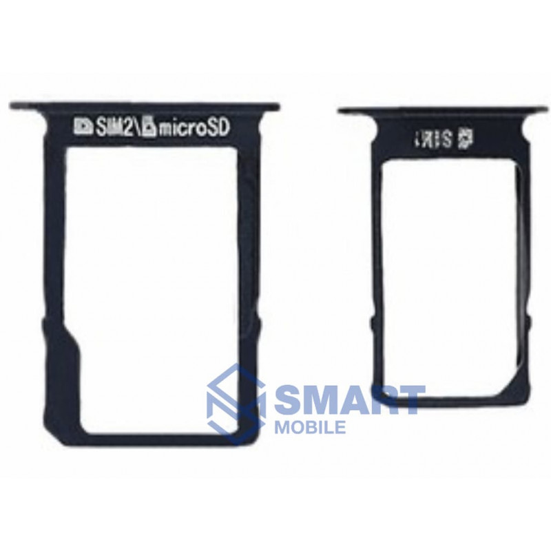 Сим держатель для Samsung Galaxy A300F A3/A500F A5/A700F A7 (2015) + MicroSD (черный)