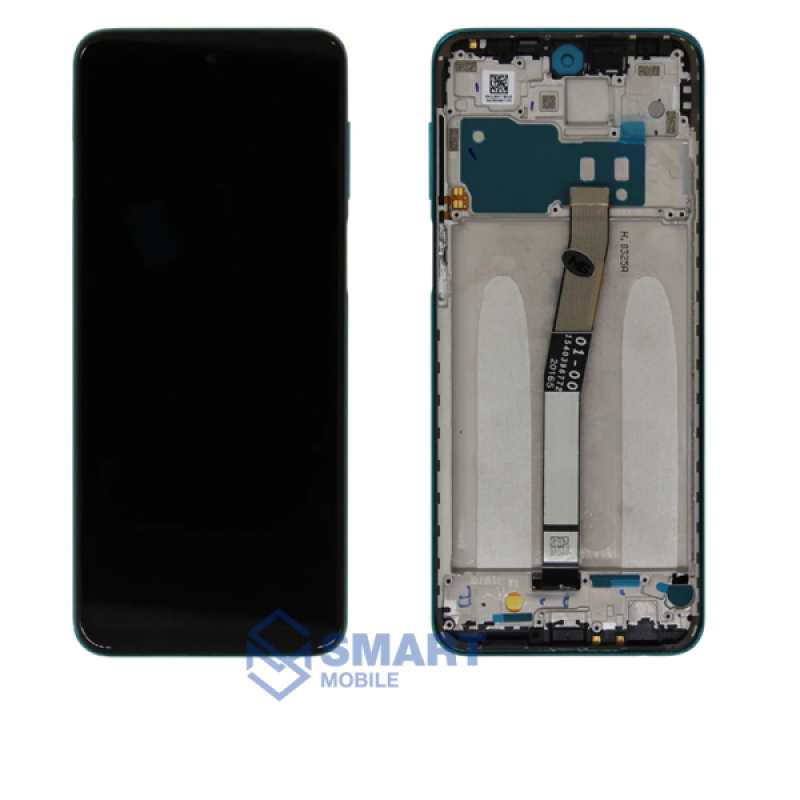 Дисплей для Xiaomi Redmi Note 9 Pro + тачскрин в рамке (черный) (100% LCD)
