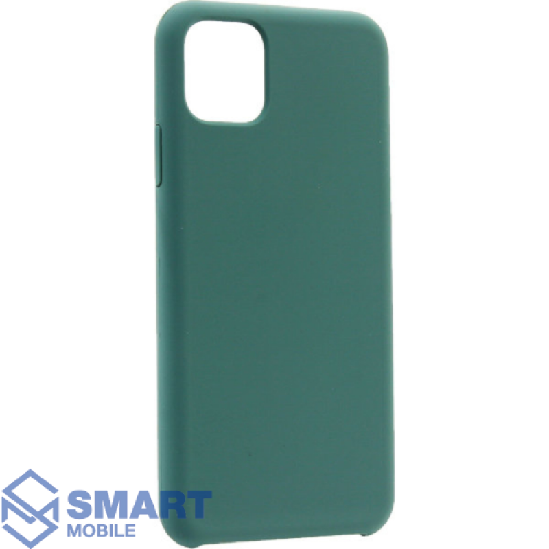 Чехол для iPhone 12 Pro Max "Silicone Case" (зеленый) с лого