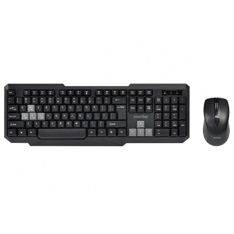 Беспроводной комплект клавиатура + мышь SmartBuy One (240385AG-KG) (черный)