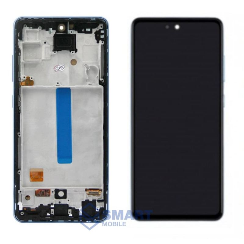 Дисплей для Samsung Galaxy A525F/A526F A52/A528F A52s + тачскрин в рамке (синий) сервисный 100% 