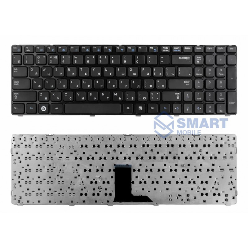Клавиатура для ноутбука LG A510, A520 Series. Плоский Enter. Черная, без рамки. PN: AEQL9U00010