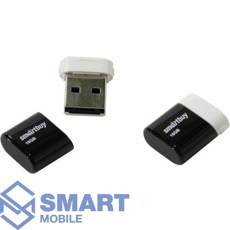 USB флеш-накопитель 16GB Smartbuy Lara USB 2.0 (черный) (SB16GBLARA-K)