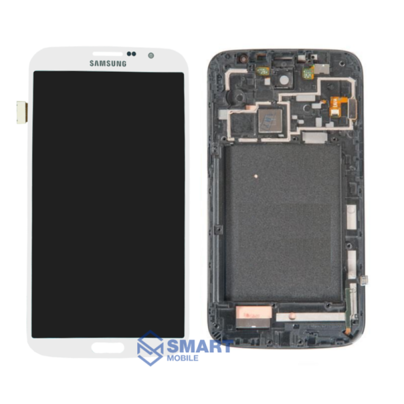 Дисплей для Samsung Galaxy i9200/i9205 Mega 6.3 + тачскрин в рамке (белый)