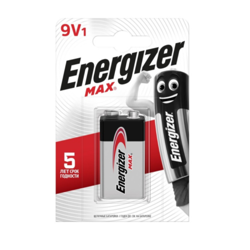 Батарейка Energizer Max 6LR61 щелочная 9V