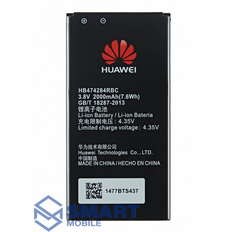Аккумулятор для Huawei Honor 3C Lite (2000 mAh) (HB474284RBC) (2000 mAh), AAA