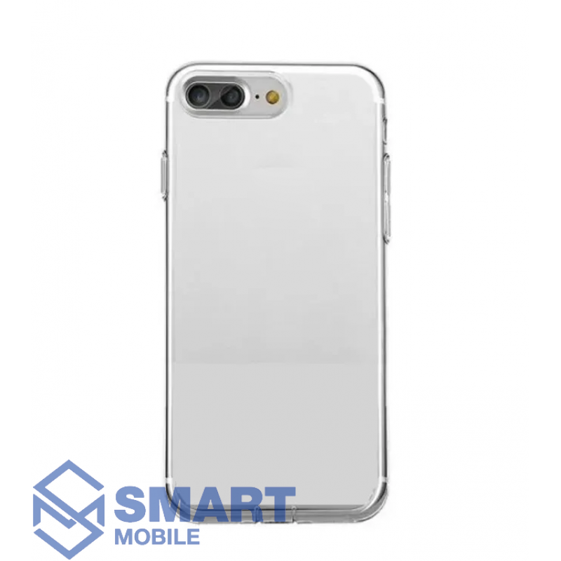 Чехол для iPhone 7 Plus/8 Plus силиконовый, с защитой камеры 2мм (прозрачный)