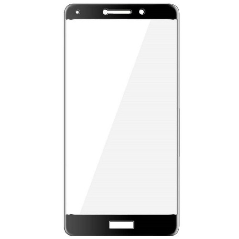Защитное стекло для Huawei Honor 6X/GR5 (2017) (черный) (полное покрытие) (тех.пак.)