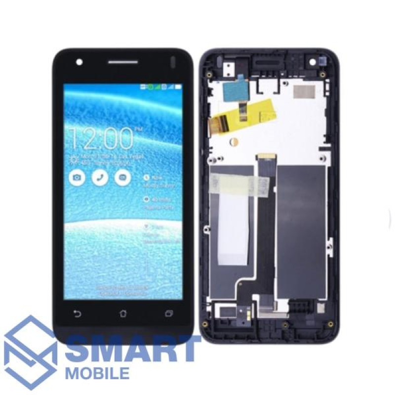 Дисплей для Asus Zenfone C (ZC451CG/Z007) + тачскрин в рамке (черный) (100% LCD)