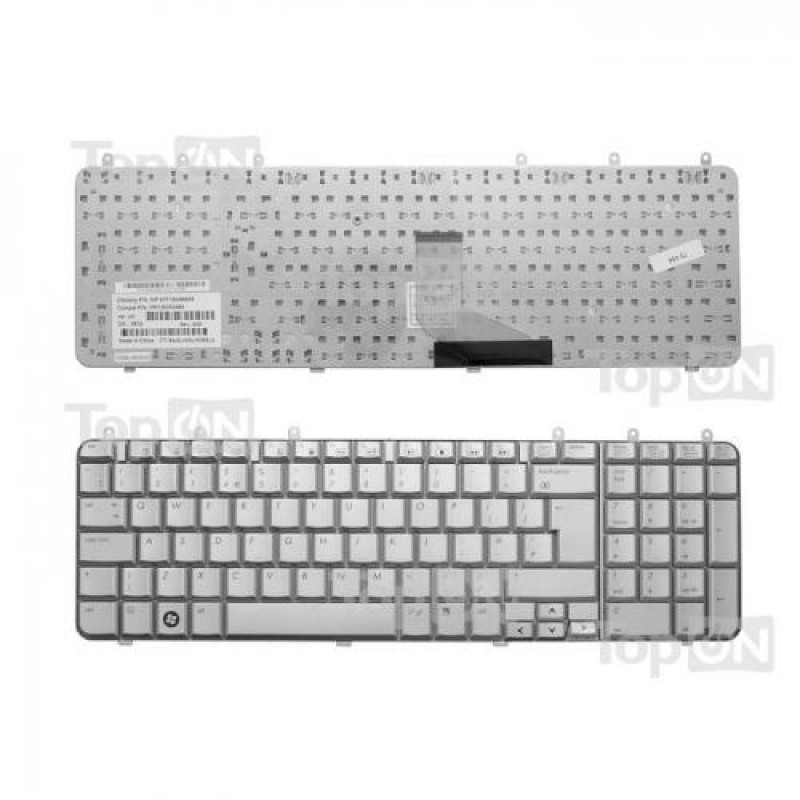 Клавиатура для ноутбука HP Pavilion DV7-1000 DV7-1100 DV7-1200 Series. Серебристая