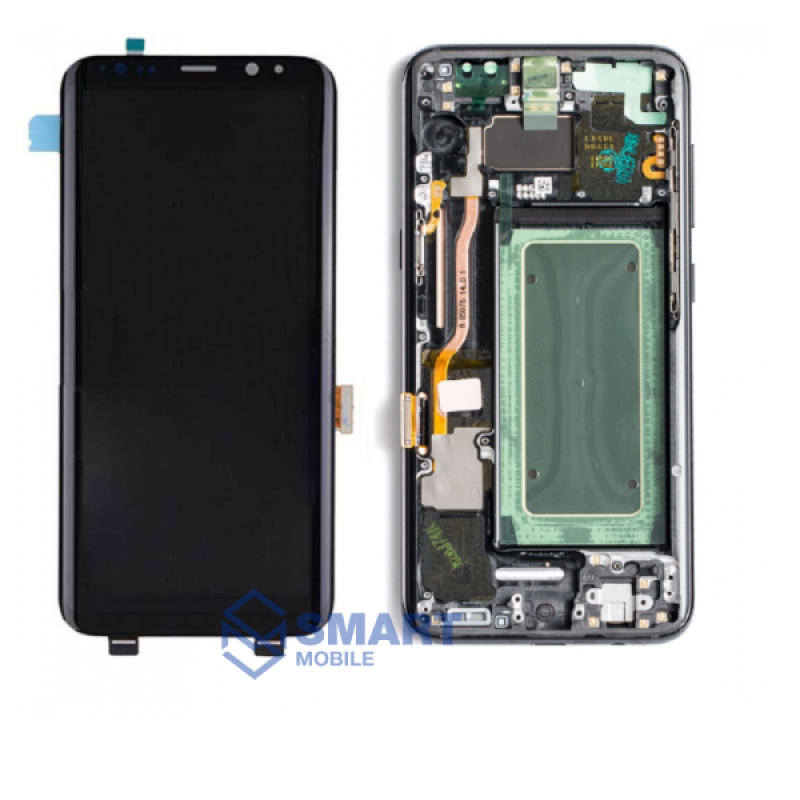 Дисплей для Samsung G955F Galaxy S8 Plus + тачскрин + рамка (черный) сервисный 100%