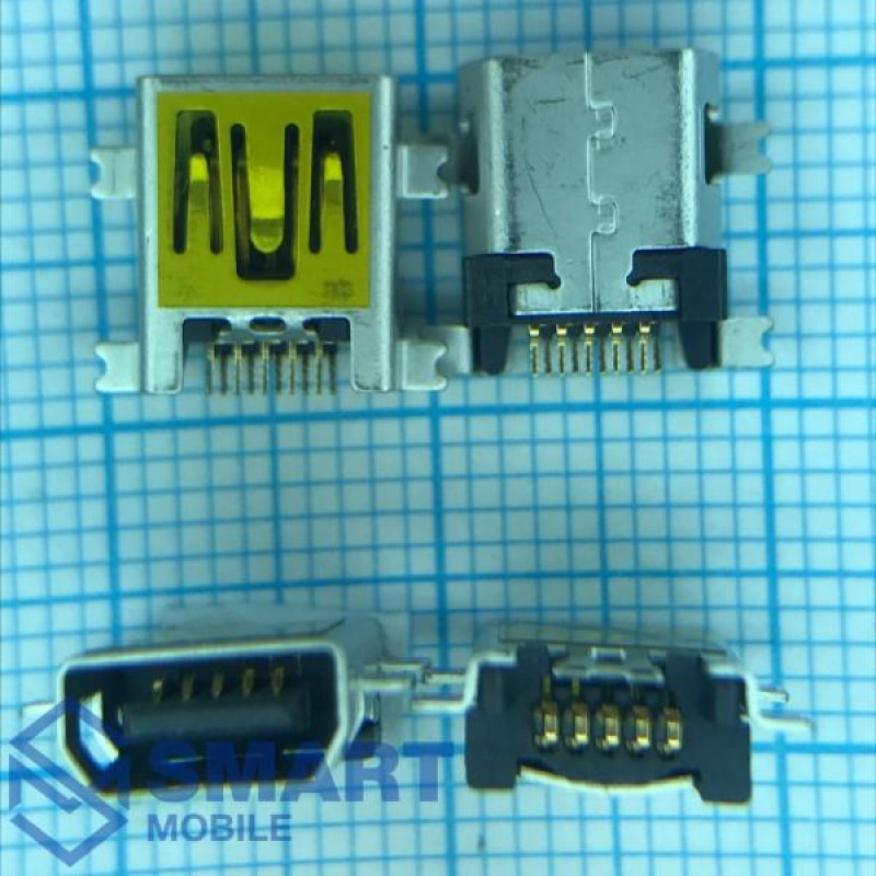 Разъем зарядки Mini USB универсальный (USB-MU-010-F04) (10пин)