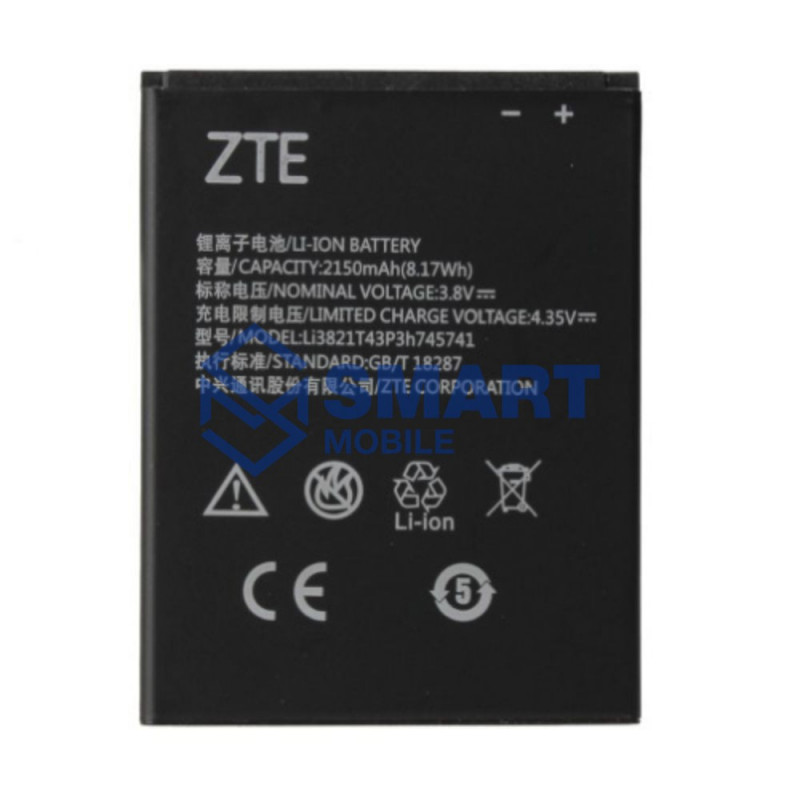 Аккумулятор для ZTE Blade L5/L5 Plus (Li3821T43P3h745741) (2150 mAh), Premium
