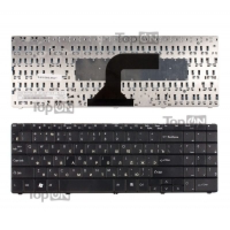 Клавиатура для ноутбука Packard Bell EasyNote ST85, ST86, MT85, TN65 Series. Плоский Enter. Черная, без рамки. PN: MP-07F33SU-528.