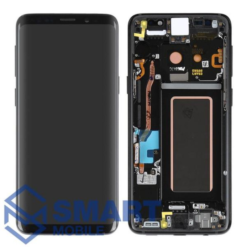 Дисплей для Samsung Galaxy G960F S9 + тачскрин в рамке (черный) сервисный 100%