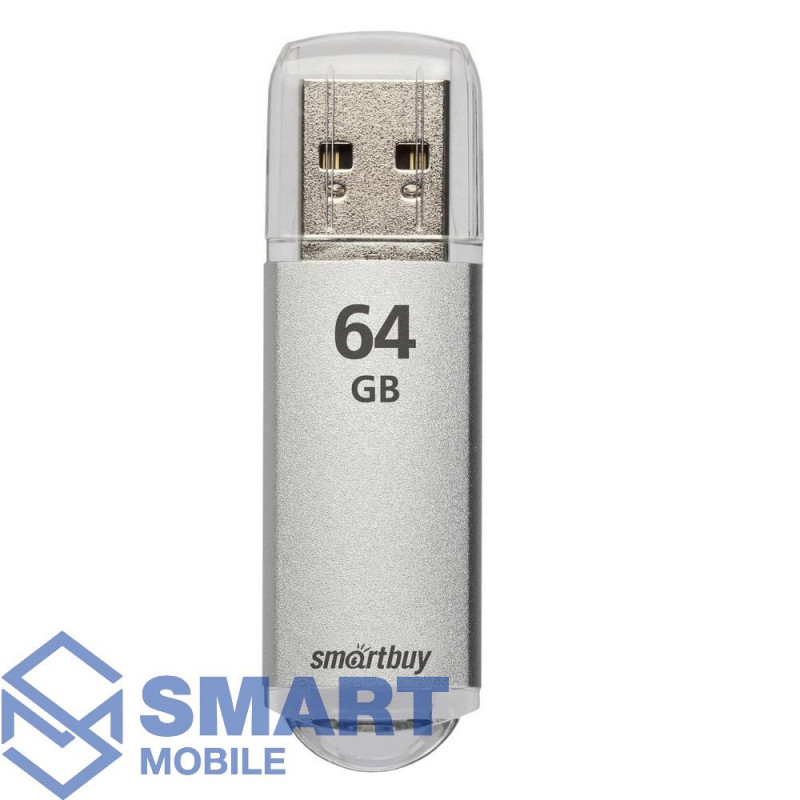USB флеш-накопитель 64GB Smartbuy V-Cut USB 3.0/3.1 (серебро) (SB64GBVC-S3)