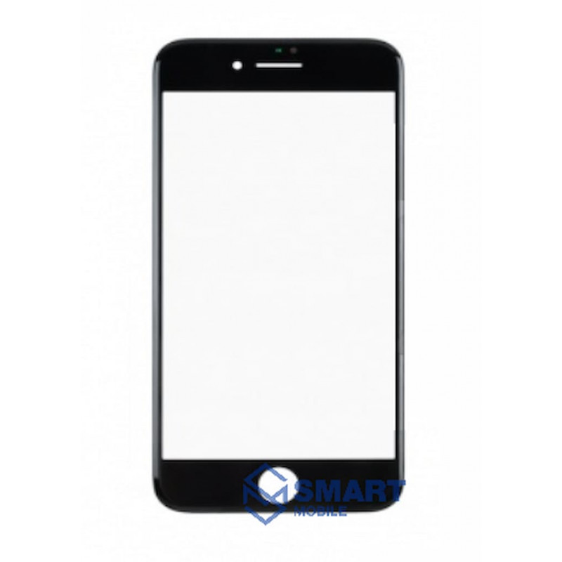 Стекло для переклейки iPhone 8/SE (2020) (черный) (олеофобное покрытие) Premium