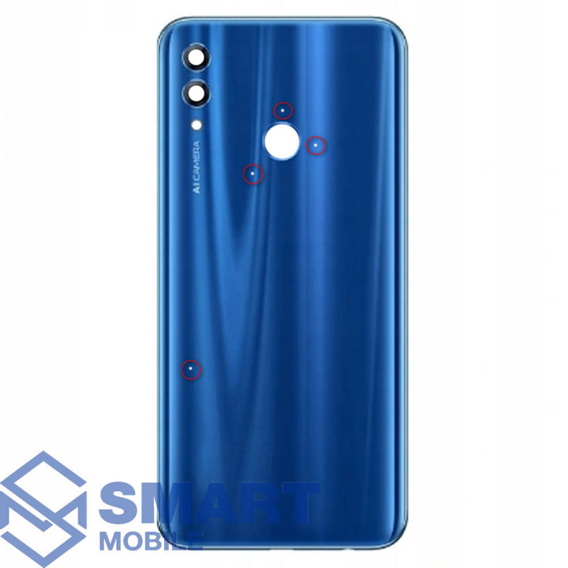 Задняя крышка для Huawei Honor 10 Lite (синий) + стекло камеры Premium уценка (деффект литья)