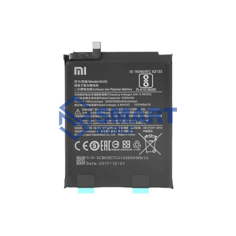 Аккумулятор для Xiaomi Redmi 5 BN35 (3300 mAh), AAA