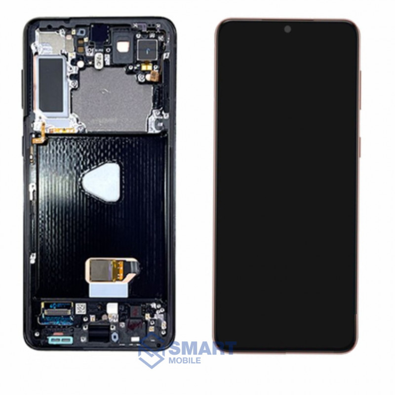 Дисплей для Samsung Galaxy G996B S21 Plus 5G + тачскрин в рамке (черный) сервисный 100%  