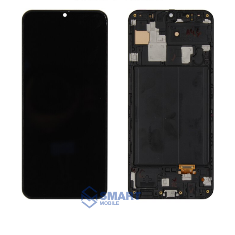 Дисплей для Samsung A305F Galaxy A30 + тачскрин + рамка (черный) (OLED)