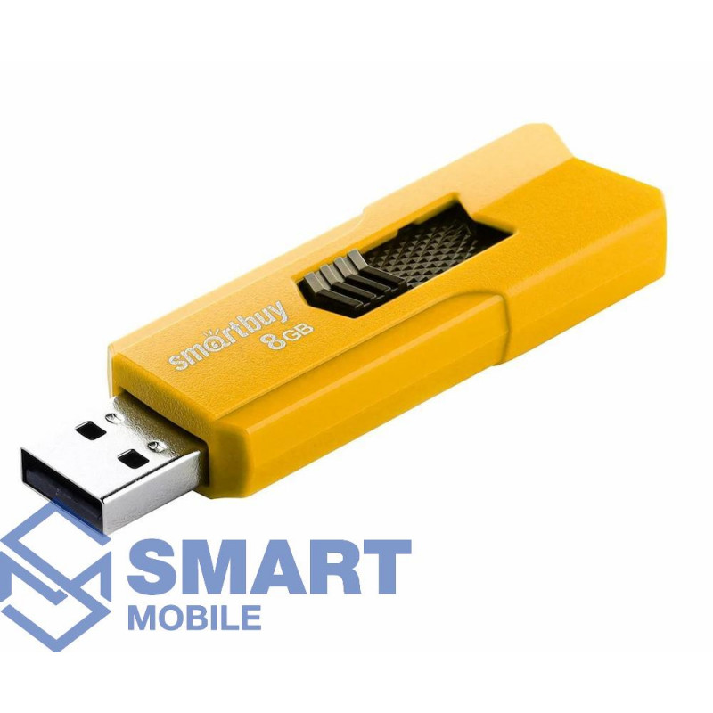 USB флеш-накопитель 8GB Smartbuy Stream USB 2.0/3.0 (желтый) (SB8GBST-Y)