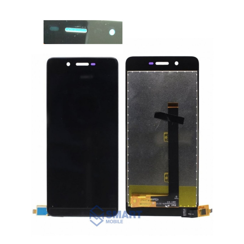 Дисплей для Micromax Q4260 Canvas Juice A1 Plus + тачскрин (черный) дефект (датчики и камера находятся зеркально)