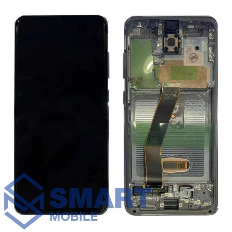 Дисплей для Samsung Galaxy G980F S20/G981F S20  + тачскрин в рамке (черный) сервисный 100% 