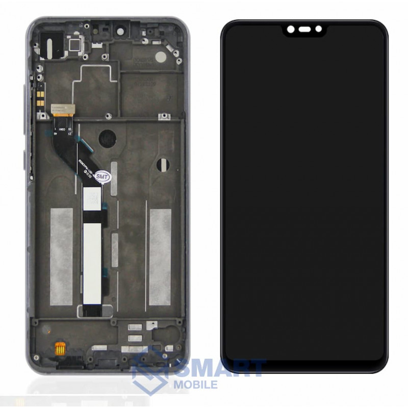 Дисплей для Xiaomi Mi 8 Lite/Mi 8x + тачскрин в рамке (черный) (100% LCD)