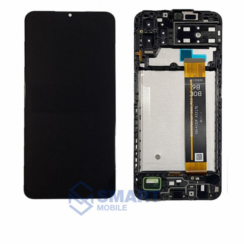 Дисплей для Samsung Galaxy A135F/A137F A13+ тачскрин в рамке (черный) сервисный 100%