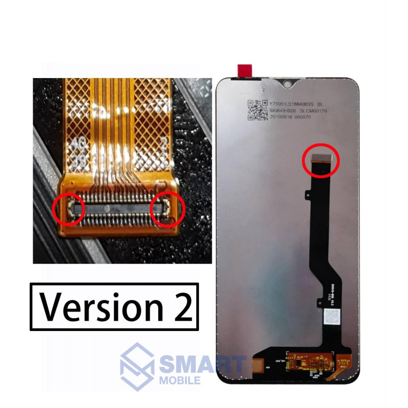 Дисплей для ZTE Blade 20 Smart (V2050) (V0.2) + тачскрин (черный) 