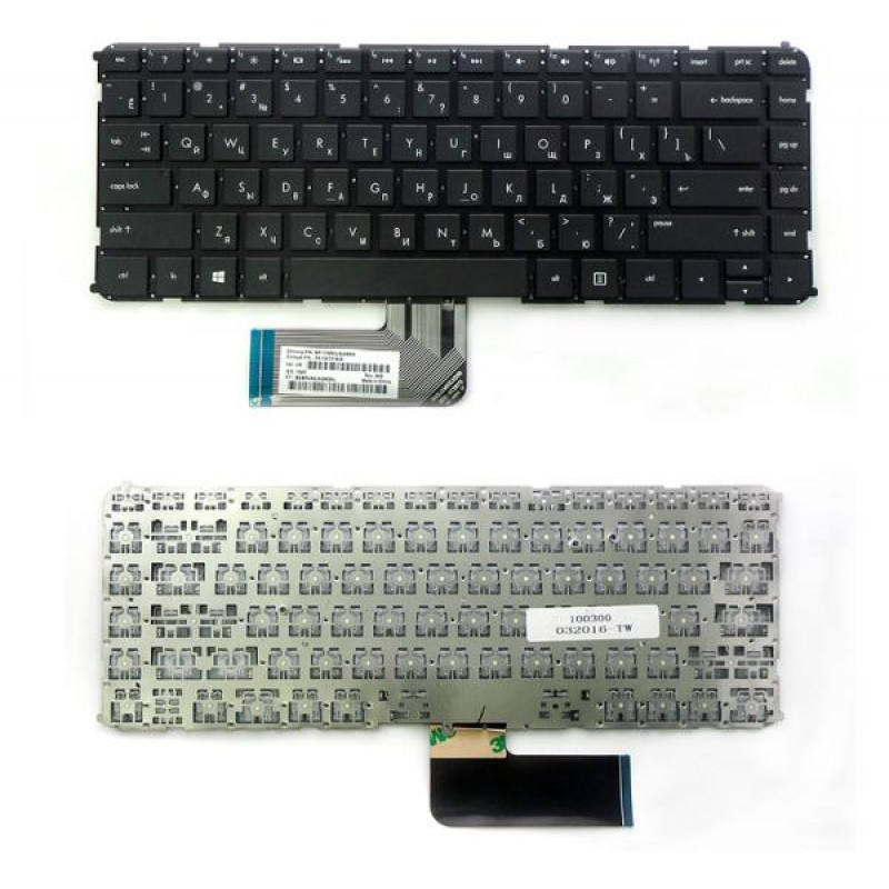 Клавиатура для ноутбука HP Envy 4-1000, 4-1100, 4-1200, 6-1000 Series. Плоский Enter. Черная, без рамки. Русифицированная. Подходит для ноутбуков с подсветкой и без. PN: V135002BS2, PK130T52B00, MP-11M63SUJ698, MP-11M73SU6698, V135002BS1.