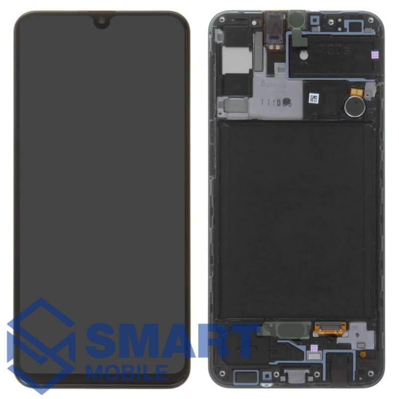 Дисплей для Samsung Galaxy A307F A30s + тачскрин в рамке (черный) сервисный 100%