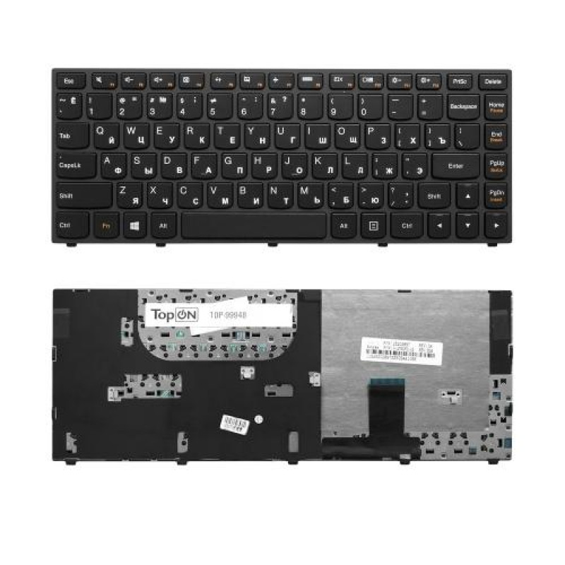 Клавиатура для ноутбука Lenovo Yoga 13 Series. Г-образный Enter. Черная, с черной рамкой. Русифицированная. PN: 9Z.N7GPN.P01, 25202908, T3SM-US, NSK-BCPPN, V127920FS1 25202899, 25202899, 25-202899, T3SM-RU, 9Z.N7GPN.P0R, V127920FK1, V-127920FS1-RU. 