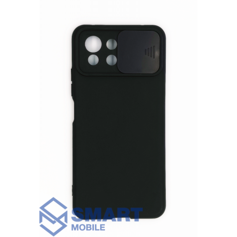 Чехол для Xiaomi Mi 11 Lite/11 Lite 5G NE силиконовый, с защитой камеры (черный)