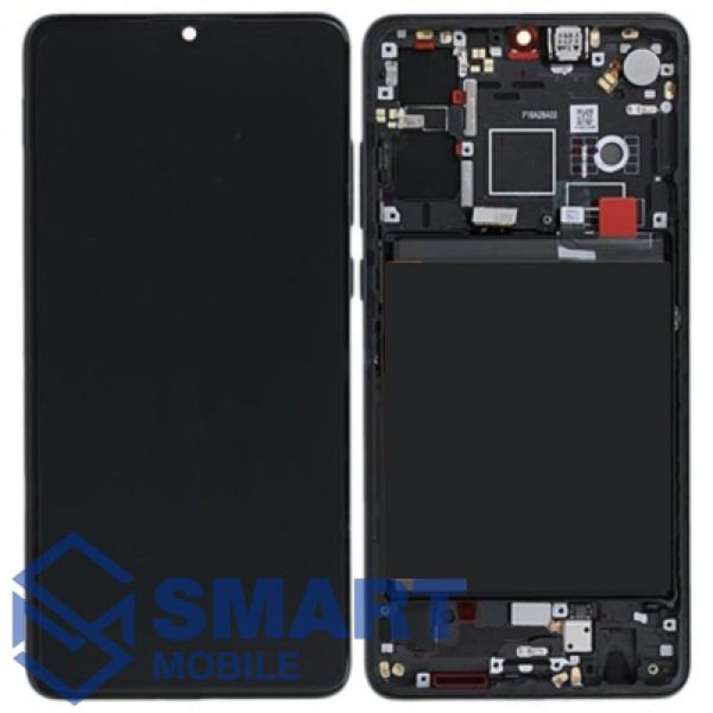 Дисплей для Huawei P30 + тачскрин в рамке (черный) (100% LCD)