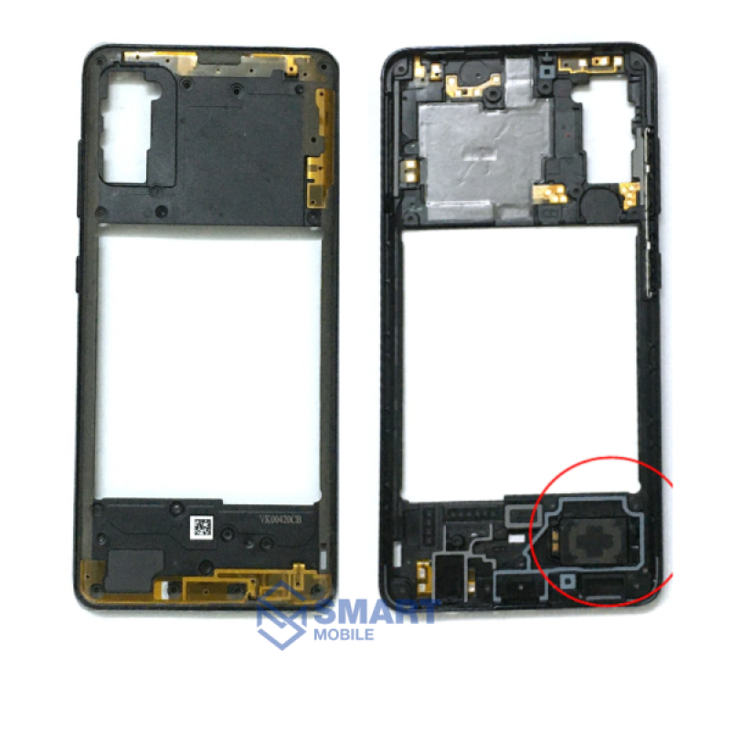 Средняя часть для Samsung Galaxy A415F A41 (черный)