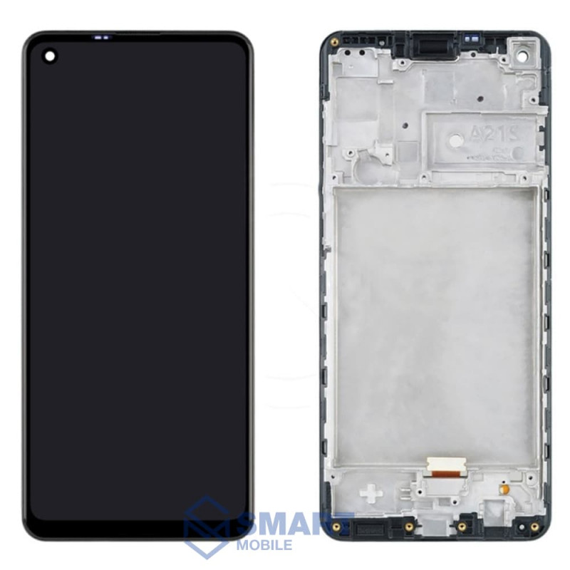 Дисплей для Samsung Galaxy A217F A21s + тачскрин в рамке (черный) (100% LCD)