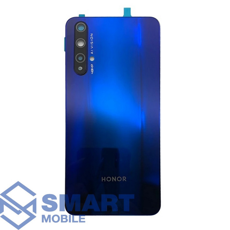 Задняя крышка для Huawei Honor 20 (синий) + стекло камеры Premium