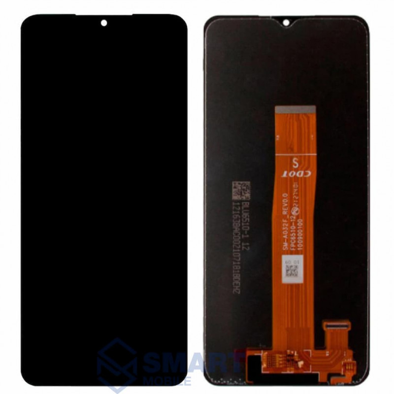 Дисплей для Samsung A127F Galaxy A12 Nacho + тачскрин (черный)