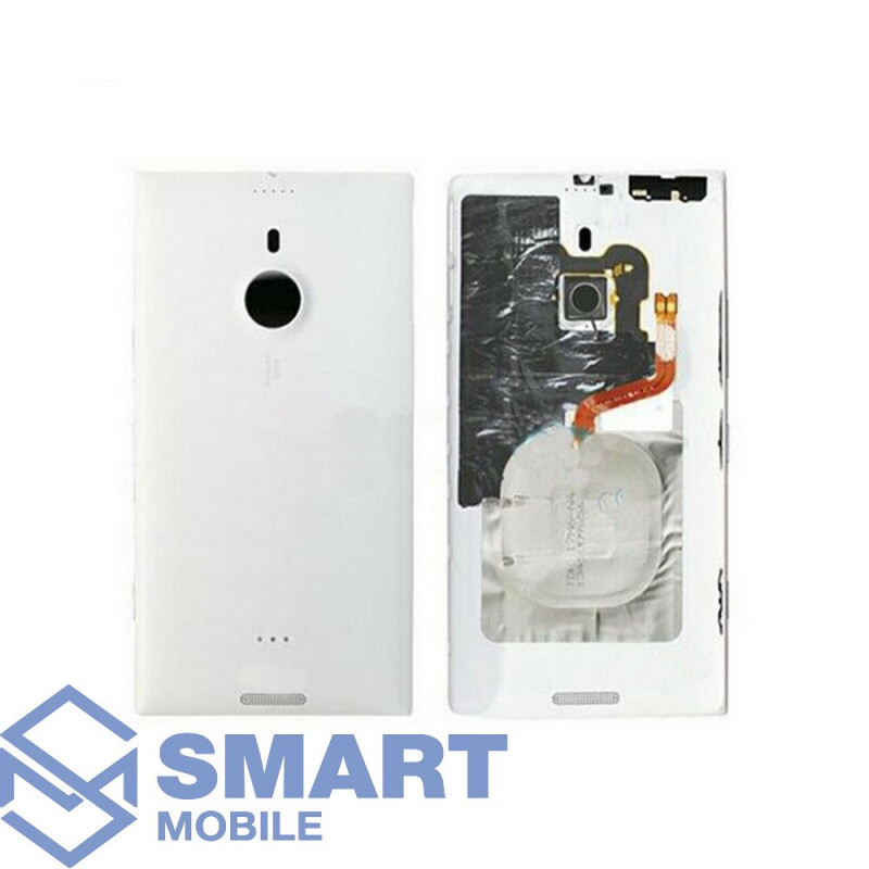 Задняя крышка для Nokia 1520 + NFC + вспышка + разъем гарнитуры (белый) оригинал (снятый)