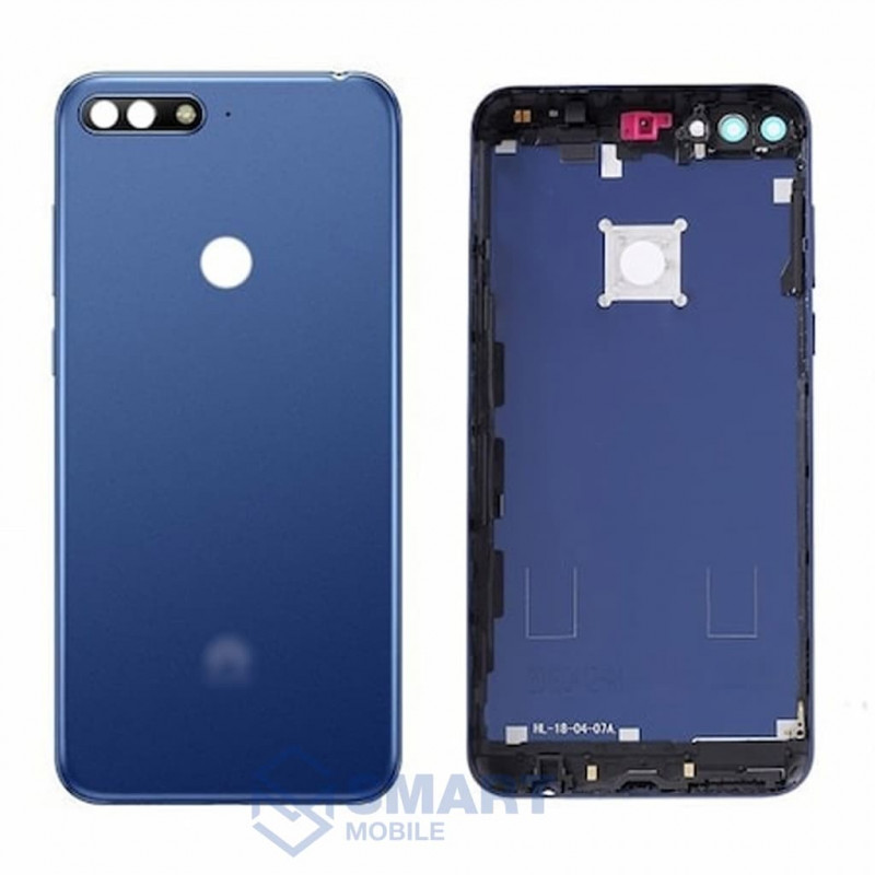 Задняя крышка для Huawei Honor 7A Pro (синий) + стекло камеры