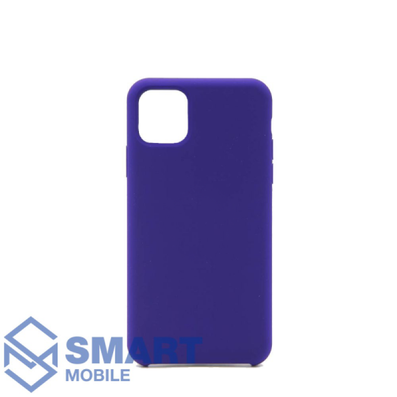 Чехол для iPhone 11 "Silicone Case" (фиолетовый) с лого