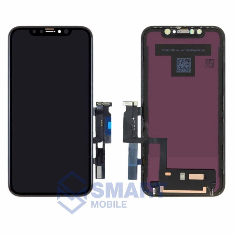 Дисплей для iPhone XR + тачскрин в рамке (черный) (100% LCD)