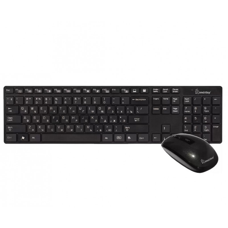 Беспроводной комплект клавиатура + мышь SmartBuy (215318AG-K) (черный)