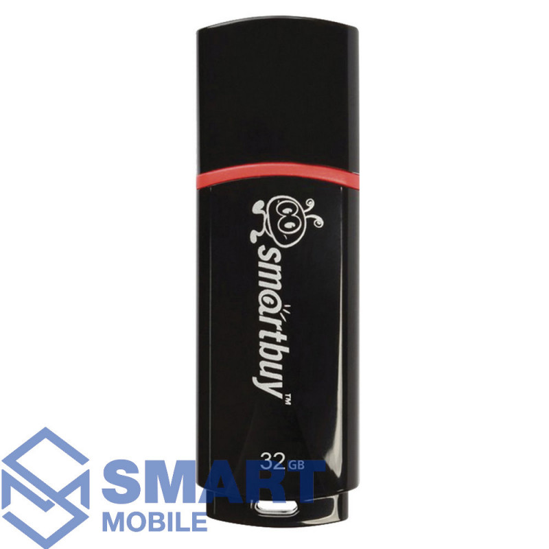 USB флеш-накопитель 32GB Smartbuy Crown USB 2.0/3.0 (черный) (SB32GBCRW-K)
