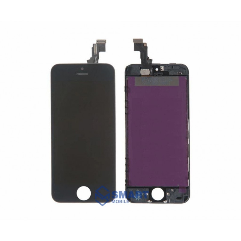 Дисплей для iPhone 5c + тачскрин + рамка (черный) AAA (Hancai)