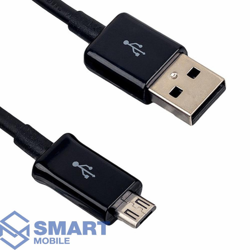 USB Кабель Micro USB 1м (черный) (тех.пак.)
